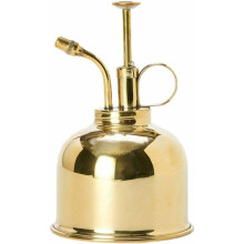 Brass Watering Can and Plant Mister Set with Fine Mist Control for Succulents and Indoor Plants