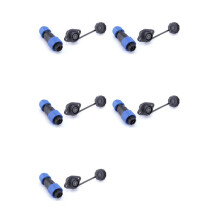 5X Connecteur Étanche SP13 IP68 6 Broches, Connecteurs de Câble Mâle/Femelle, Écrou//D'Amarrage