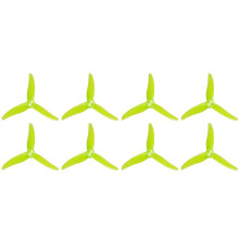 4Pairs 3525-3 3-Blade PC Propeller 1.5mm Three-Hole for 1806-2004 Motor for FPV Freestyle 3.5inch Toothpick Drones B