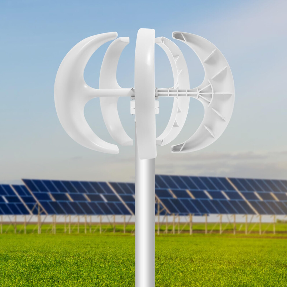 600W 12V Vertical Axis Wind Turbine Generator Kit With Controller, 5Blade Lantern Wind Generator For Home And Boat 9073542191971