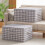 User friendly Foldable Wardrobe Storage Container-Beige M 4