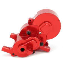 RC Gearbox Housing for Redcat GEN8 1/10 Car, CNC Machined Aluminum Alloy Parts, Durable Red Upgrade