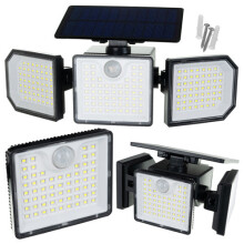 Solar Lamp 167 LED, 500lm, Motion Sensor, Remote