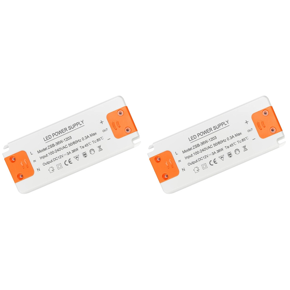 2X Led Transformer 12V Power Supply,Transformer 230V To 12V Led,36W 3A Led Driver Transformer 6031540452152