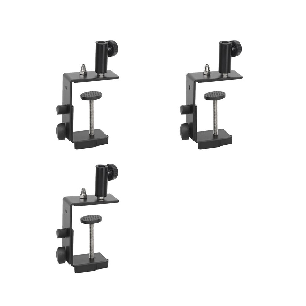 3X Heavy-Duty Desk Table Mount Clamp For Mic Microphone Arm Stand Holder Desk Lamp Bracket Clamp With 1/4 Adapter 6031170331575