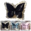 Romance Butterfly Accent Pillow Polyester PP Cotton-White 3