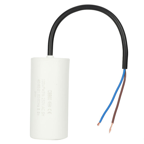 CBB60 100uF Run Capacitor White Plastic 50/60Hz 1