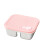 Durable Stainless Lunch  Box   Leak proof Lid  for Fruit-Pink 2 1