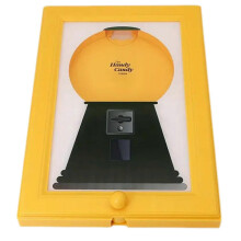 (Yellow) A Wall Mounted Gumball Machine Dispenser with a Picture Photo Frame, a Thoughtful Present Idea