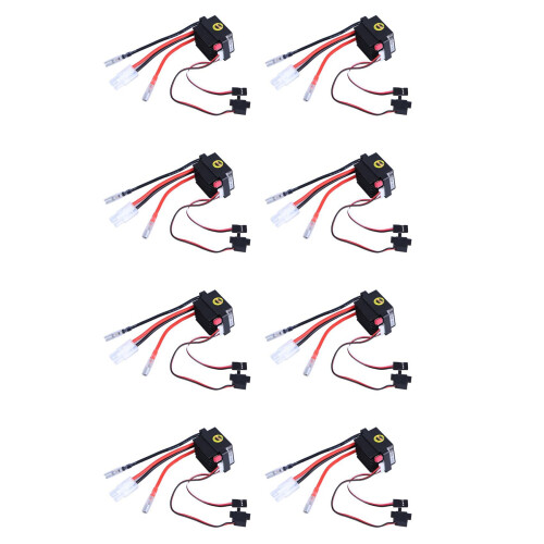 320A Brushed Motor Speed Controller with 2A BEC Waterproof ESC for RC Boat 612V Reverse Function