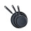 3Pcs Nonstick Coating Frying Pan Set Aluminum Kitchen Cookware 1