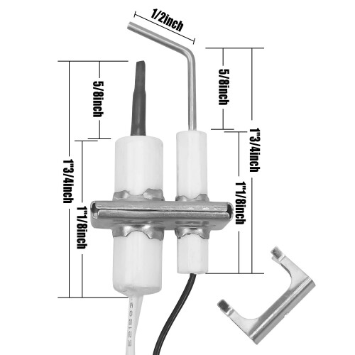 Flame Sensor Q3400A1024/U Replacement for Honeywell, Reliable Flame Detection for SV9500M SV9600 1
