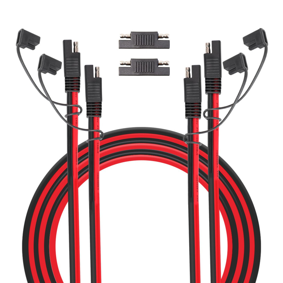 10Ft Sae Extension Cable 16Awg 10A Quick Disconnect Wire For Solar Panel Battery Motorcycle 2 Pack 9351714669726