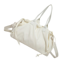 Modern Wrinkles Effect Shoulder-Beige (30cm