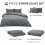 Imperial Rooms (King, Grey) Luxury Stripe Duvet Cover Bedding Set Fitted Sheet 2