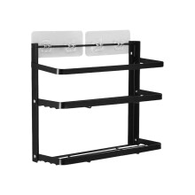 Support de rangement rétractable, Installation adhésive,
