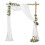 6X Tecido Drapeado em Arco de Casamento, 1 Painel, 29,5 Polegadas X 19,6 Pés, Cortina Branca de Chiffon Transparente para Cerimônia de Casamento 2