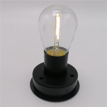 6Pc Solaire LED Ampoule à Filament de Tungstène Lampe 2800K Capteurs de Lumière Automatique Clôture Veilleuses pour Lampe de Jardin (8.5Cm)