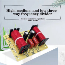2X 150W 3 Way HiFi Speaker Frequency Divider Audio Crossover Filter Treble-Alto-Bass Frequency Divider