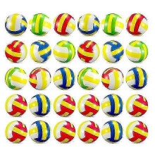 30Pcs Mini Volleyball Stress Balls 2.36 Inch Sports Balls Mini Volleyball Toys for Children for Stress Relief