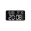 Remote Control Digital Wall Clock LED-Black shell white li 1