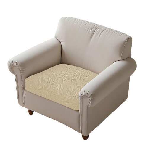 Elastischer Sitzbezug für Sofa, Polyestermischung,-S Beige