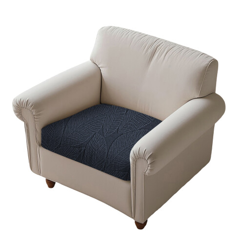 Sofa Cushion Cover Polyester Spandex Blend Slip-S Dark Gray