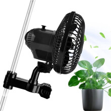2X Wentylator z Klipsem do Namiotu Uprawowego, Cicha, Oscylacyjna Wentylacja do Hydroponiki, Cyrkulacja, Chłodzenie do Szklarni Hydroponicznych,