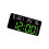 Horloge murale électronique LED, avec-Coque noire vert li 1