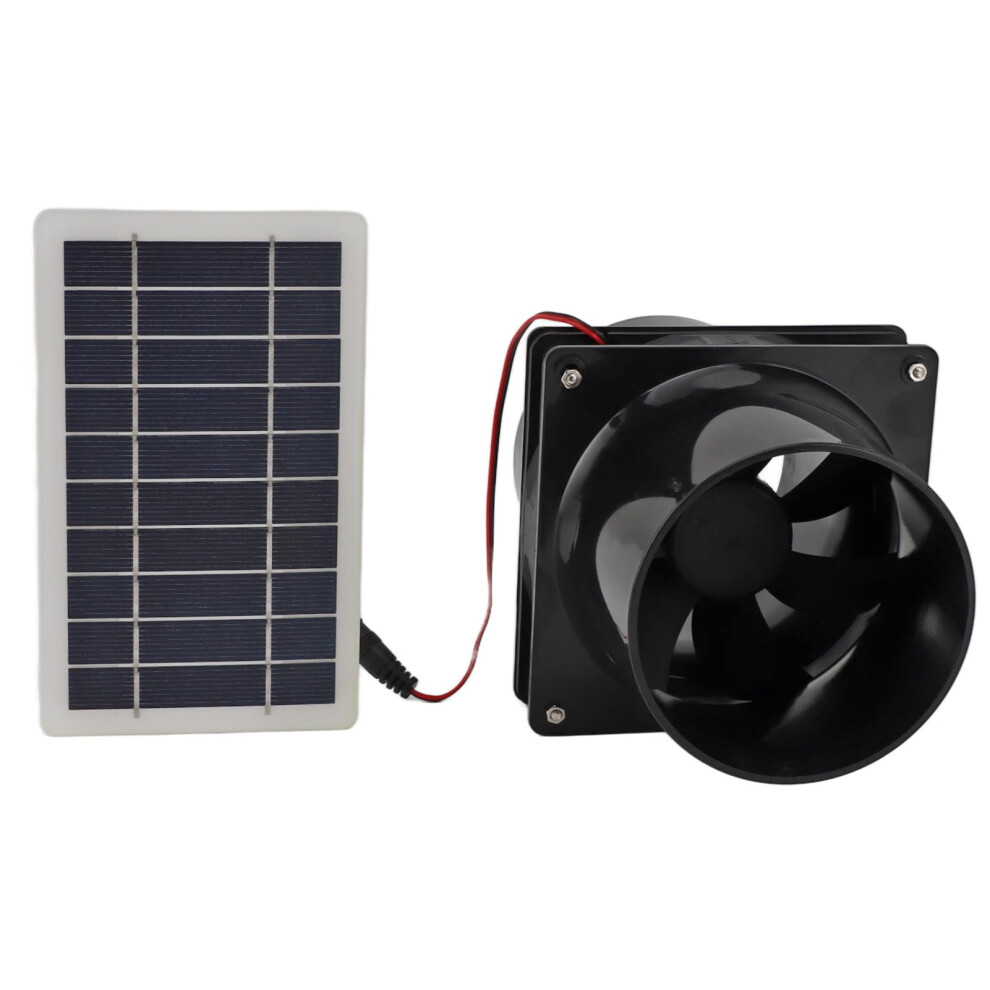10W 12V Solar Exhaust Fan With Waterproof Solar Panel, Energy Saving Ventilation For Chicken Coop Rv Greenhouse 9771547044178