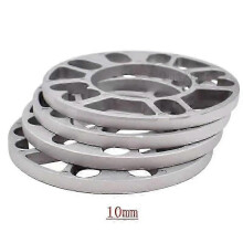 (10mm) 4PCS Universal 3mm 5mm 8mm 10mm Aluminum Car Wheel Spacer Spacer Plate Fits 4x100 4x114.3 5x100 5x108 5x114.3 5x120 Wheel Parts