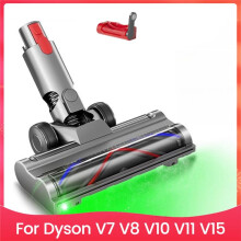 Direct Drive-Borstelkop voor  V7 V8 V10 V11 V15 Stofzuigeronderdelen met Groen Lampje voor Stofdetectie voor Het Reinigen van Tapijten en Vloeren