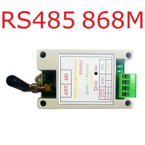 2X RT4AE01 868M Wireless Transceiver Serial Data Long-Distance Transmission Module for PLC Relay Meter Reading Sensor 2