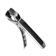 Multipurpose Heat Resistant Silicones Tongs Steel Kitchen-Black