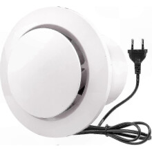 4-Inch High-Performance Exhaust Fan, 100mm Ventilation with Check Valve, 130m/h Airflow, 20W Energy Efficient for Bathrooms, Kitchens, Toilets, Greenh
