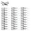 500PCS Fixed Support Self-Tapping -Screw, Wardrobe Cabinet Glass Partition Nails , with Rubber Sleeve 3