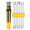 2X 12-in-1 Screwdriver Multibit Screwdriver with Magnetic Bit Holder Includes Flat , Phillips, Hex,Square 2