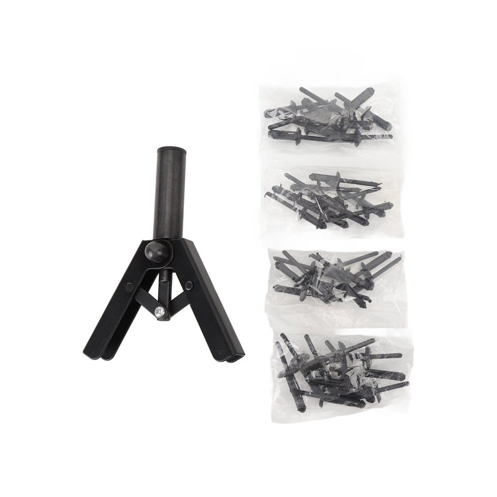 Professional Hand Riveter Set With 40 Plastic Rivets For Car Door Panels 4711724326715