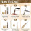 28 PCS Leather Sewing Awl Needle Set with Copper Handle, Leather Sewing Needle Awl for Leather  Sewing Tools 5