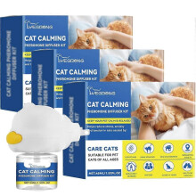 (3pcs) 45ml Cat Calming Diffuser Cat Emotion Diffuser Long Lasting Pheromone Plug-in Relaxants Cat Calm Relaxing Reduce Fighting