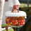 Foldable Handle Drainer Multifunctional Fruit Vegetable-Pink 7