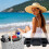 Cup Holder Storage Tray Top For Silicones Beach Bag-green 4