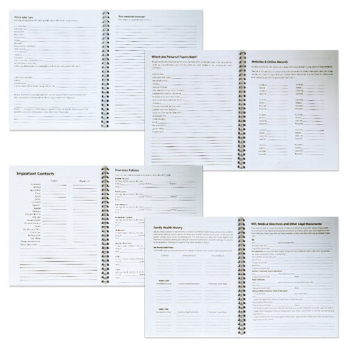 2pcs End of Life Planner Workbook, A Thoughtful Guide for Organizing Documents & Planning for the Future 2