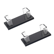 Acryl-Visitenkartenständer, schwarzer Sockel für-2PCS