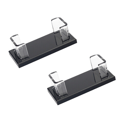 Acryl-Visitenkartenständer, schwarzer Sockel für-2PCS