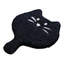 Dessous de verre en forme de chats élégants, tampon en feutre-1