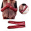 (40cm, red) Women's Long Full Finger Leather Winter Elbow Opera Gloves 2