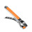 Stahl hitzebeständige Greifer Clip Silikone Griff-orange Farbe 1