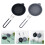 Kitchen Foldable Food Strainer Round Collapsibles Silicone-Grey 3