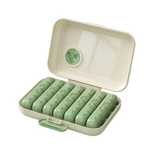 7 Section Pills Box Organizers Large Capacity-C 28 grids